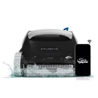 Dolphin - Explorer E30 Wi-Fi Automatic Robotic Pool Vacuum Cleaner, Wall Climbing, Waterline Scrubber Brush, Pools 50 FT in Length - Wi-Fi Connectivity - Front_Zoom