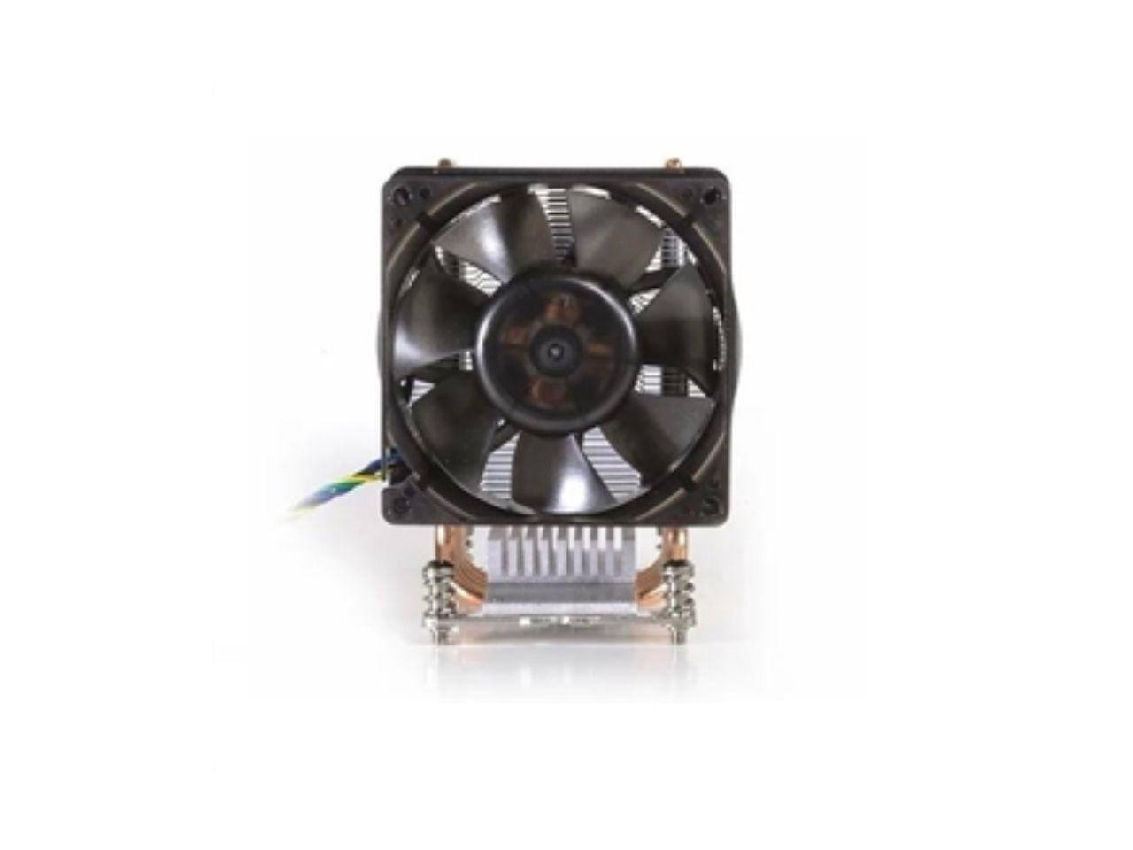 Alt View 5. Dynatron - Dynatron A19 AMD Socket AM4 Aluminum Stacked Fin with Heat Pipes Heatsink and Fan for 3U, Workstation - Silver.