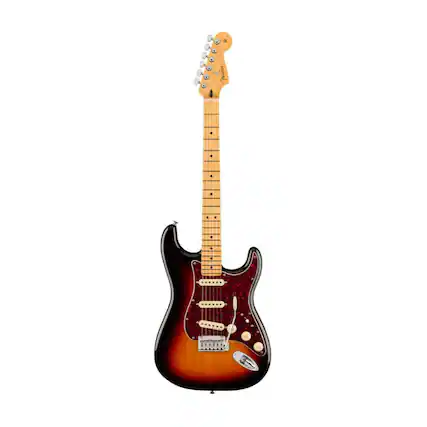 Front. Fender - Fender Player II Modified Stratocaster 6 String 3 Tone Sunburst Electric Guitar.