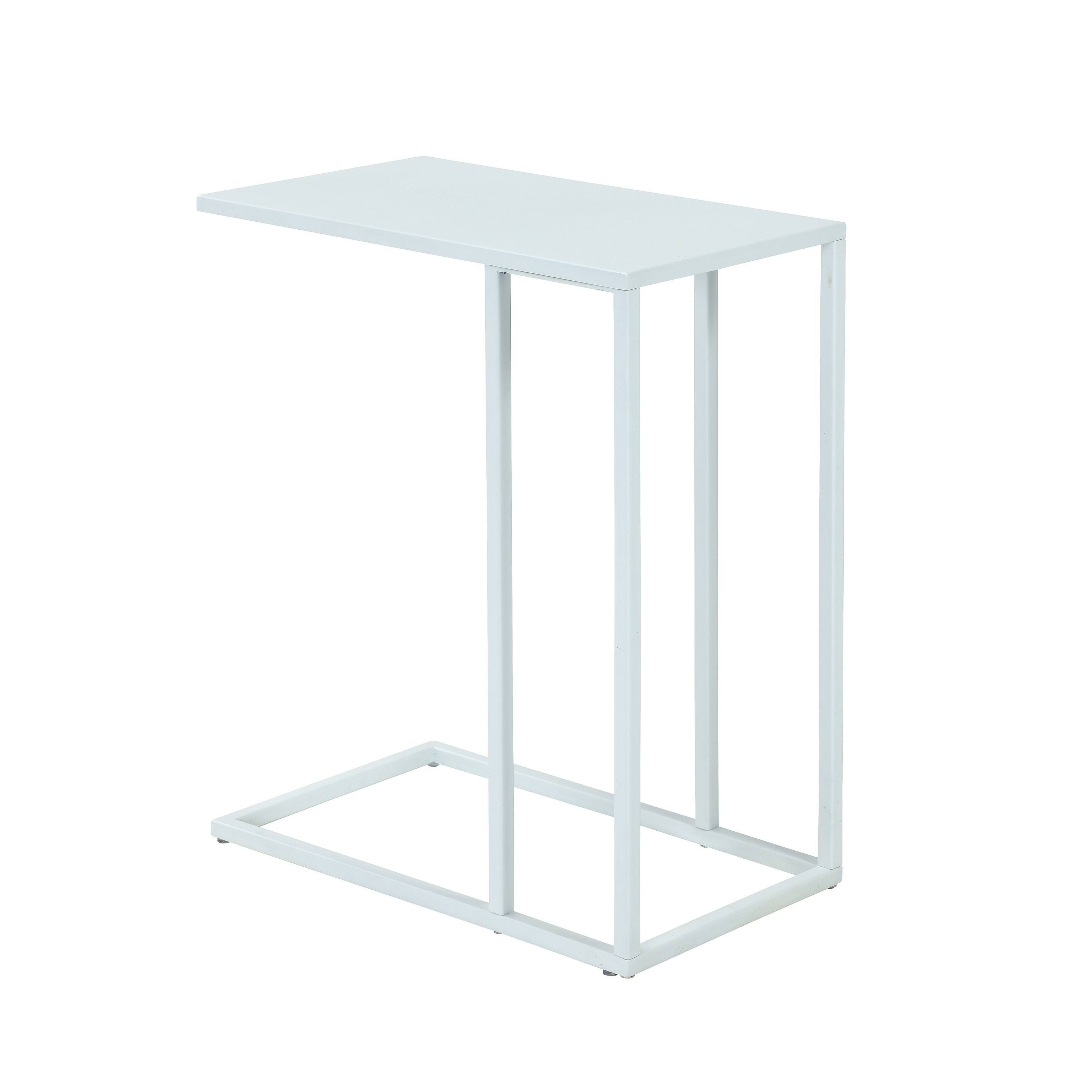 Manhattan Lane Eme 23 Inch Side End Table, Rectangular Tray Top, Modern ...