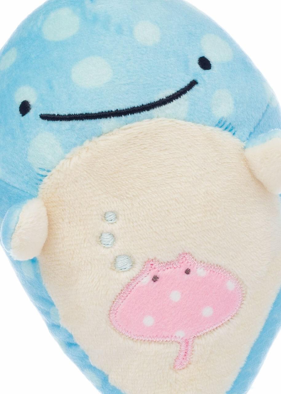 Alt View 10. Sumikkogurashi - Jinbesan with Eisan 6 Inch Character Plush - Blue.