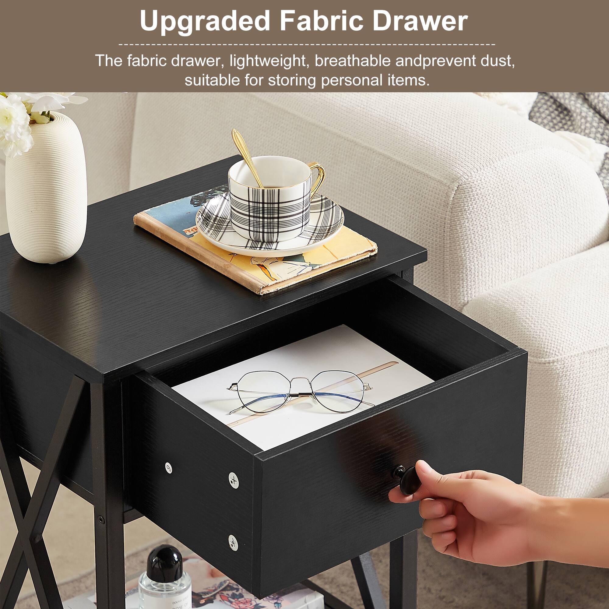 Upgraded Fabric Drawer

The fabric drawer, lightweight, breathable and prevent dust, suitable for storing personal items.