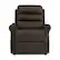 Front. ProLounger - Lameur Nubuck Power Recline and Lift Chair - Chocolate Brown.