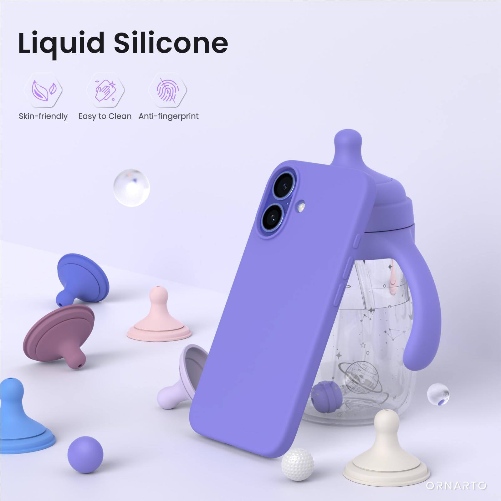 Liquid Silicone Skin-friendly Easy to Clean Anti-fingerprint ORNARTO