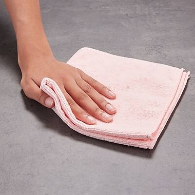 Alt View 2. Coastwide Professional - Coastwide Professional™ Microfiber Cloths, 16" x 16", Pink, 12/Pack (CW57317) - Pink.