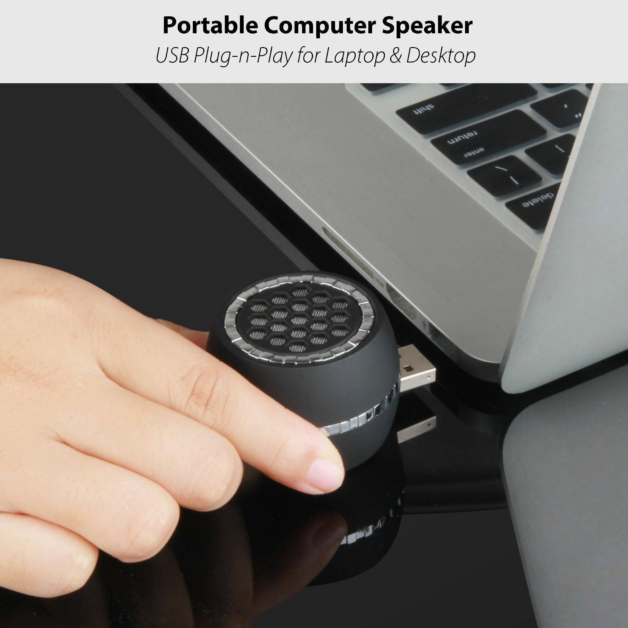 Portable Computer Speaker  
USB Plug-n-Play for Laptop & Desktop