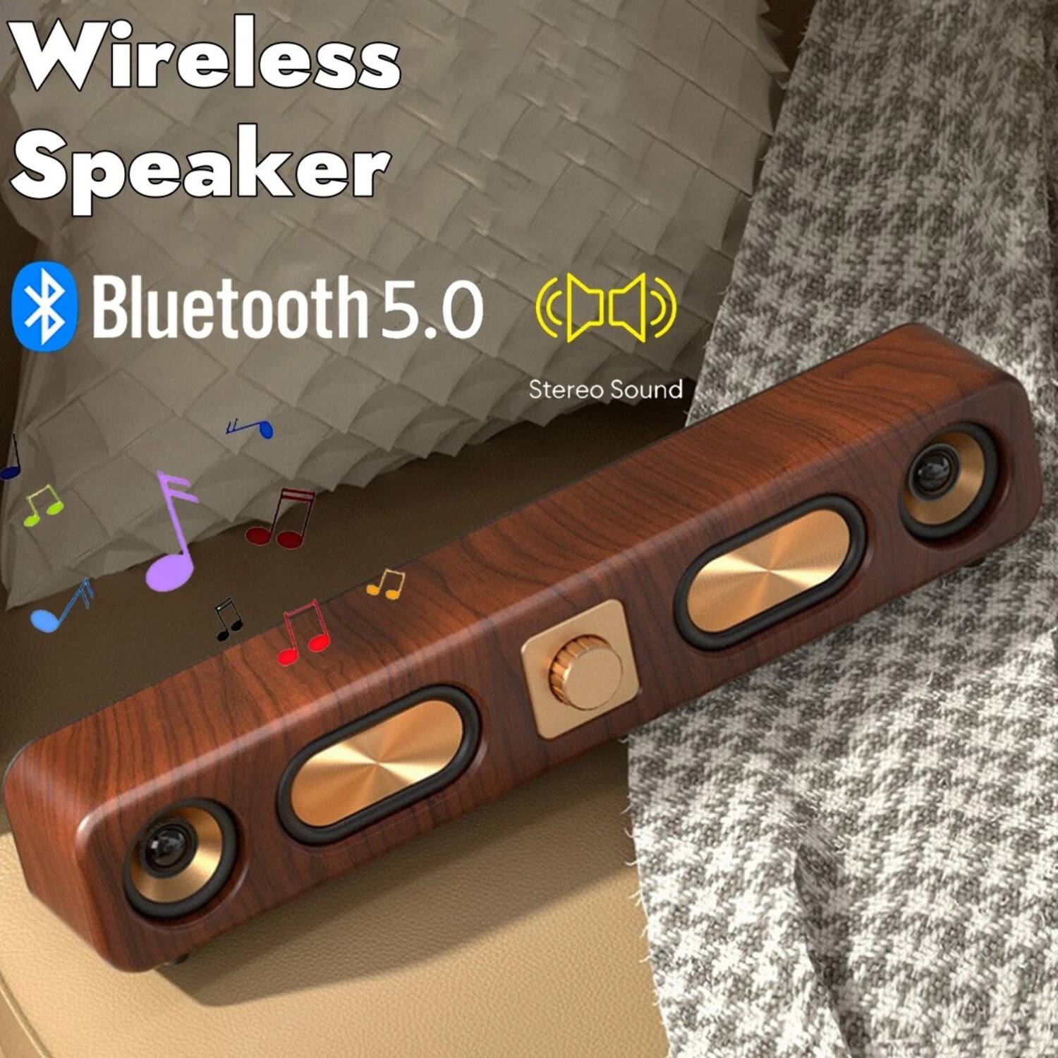 Wireless Speaker  
Bluetooth 5.0  
Stereo Sound