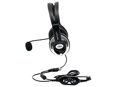 Alt View 2. Spracht - Noise-Canceling Stereo On-the-Ear Computer Headset - Black.