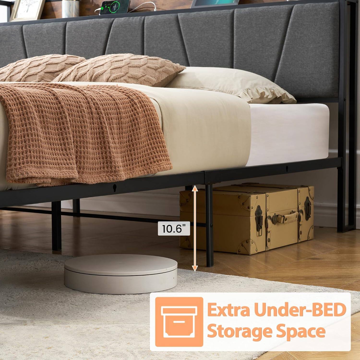 Extra Under-BED Storage Space

10.6"