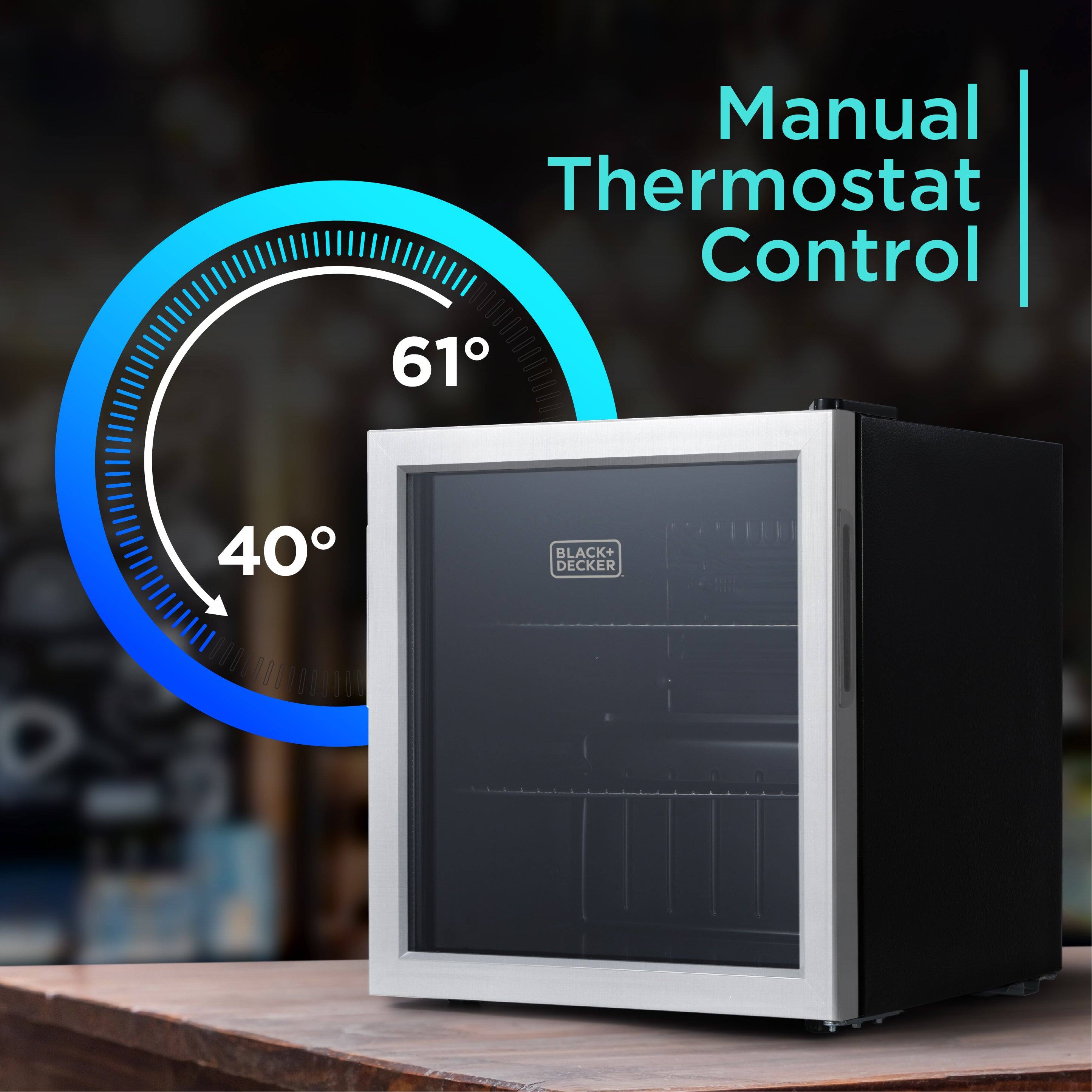 Manual Thermostat Control, 61, 40, BLACK+DECKER