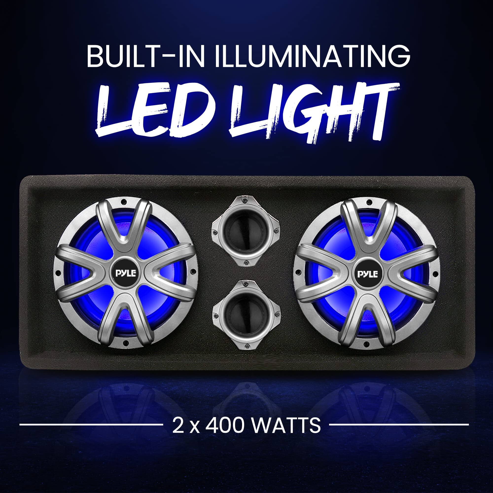 BUILT-IN ILLUMINATING LED LIGHT

2 x 400 WATTS
