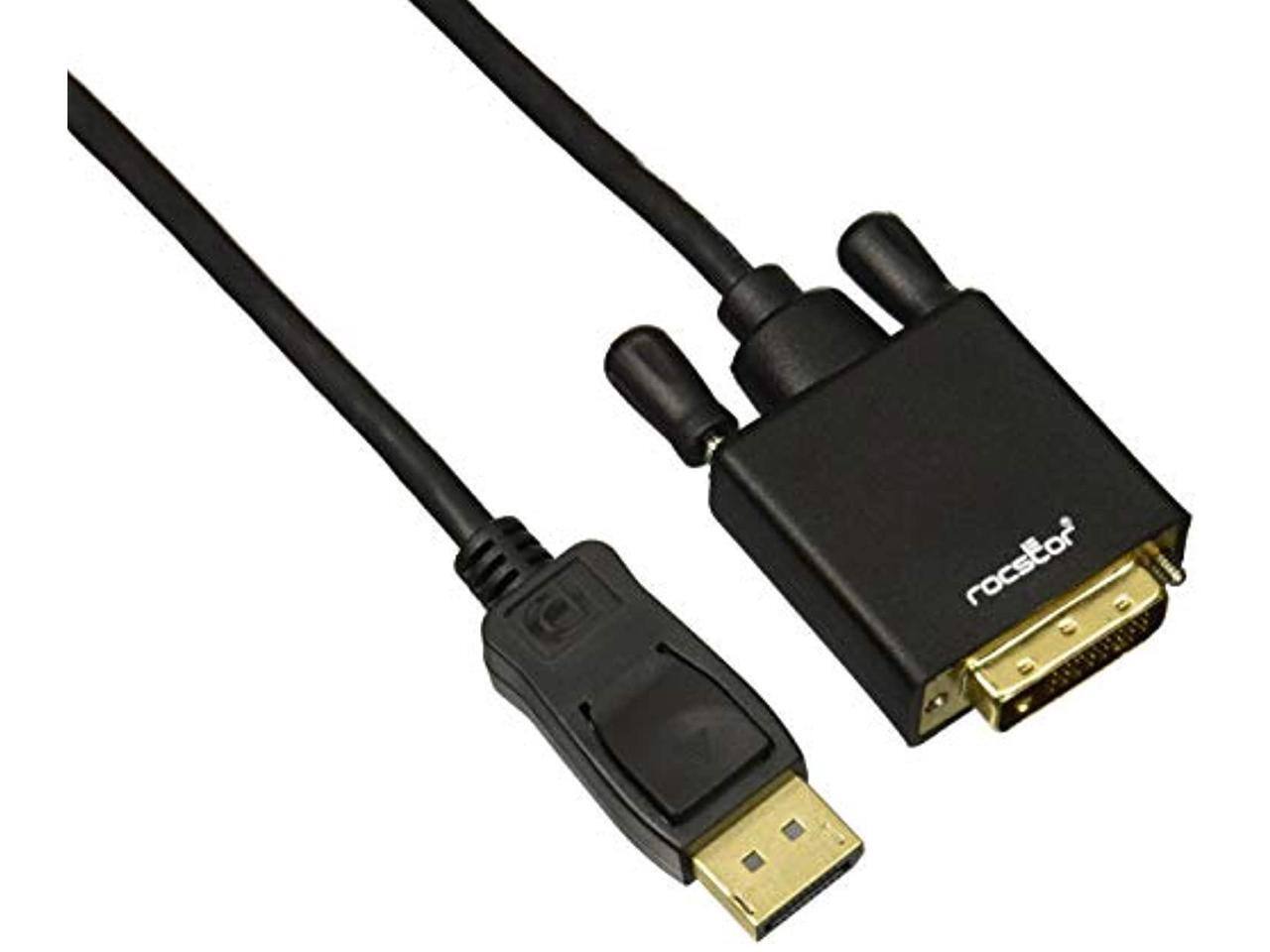 Alt View 8. Rocstor - Rocstor premium 6 ft DisplayPort 1.2v to DVI Cable M/M - Supports 3840 x 2160 @ 30Hz - 2K, 4K @ 30Hz - 1 x DisplayPort - Black.