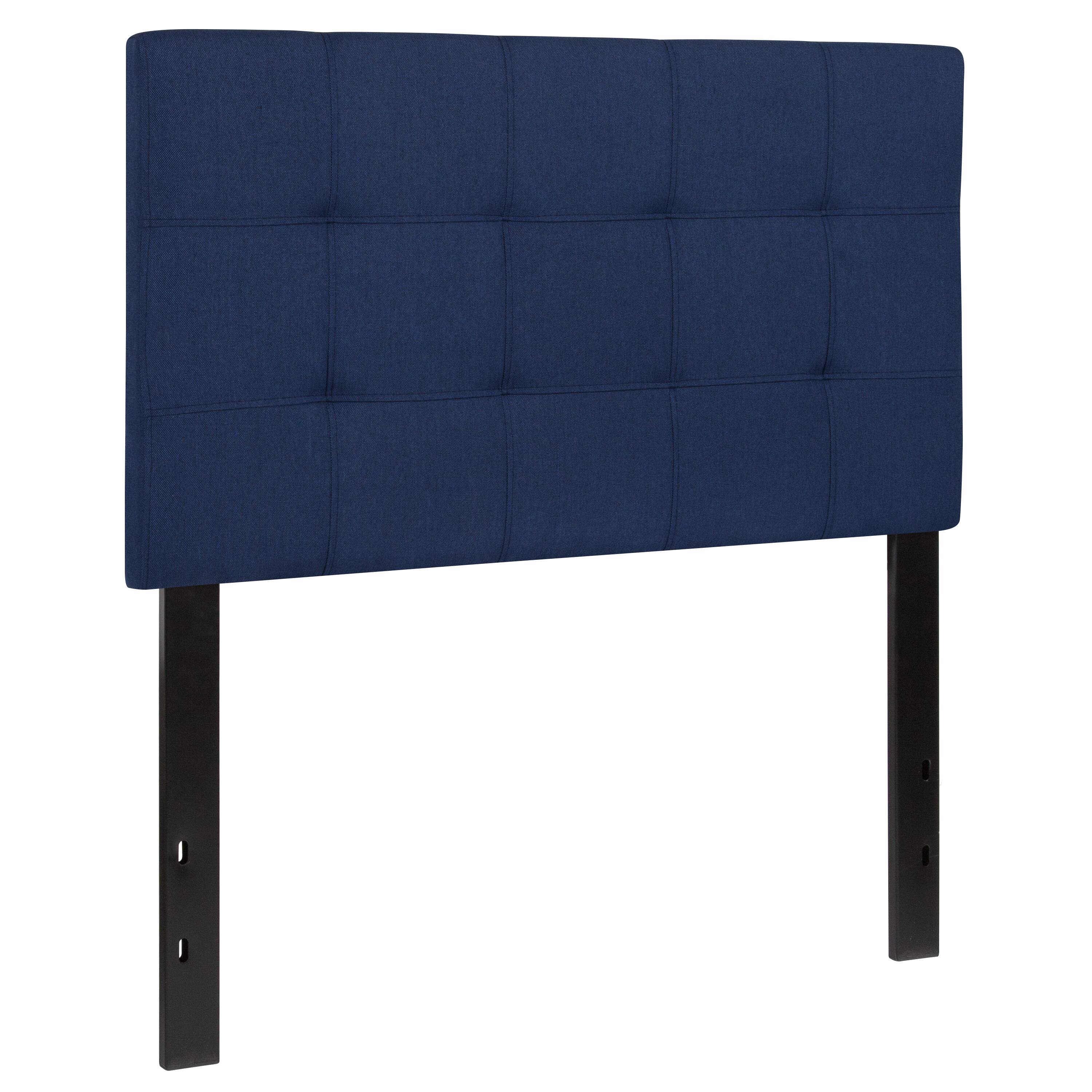 Alt View 1. Emma + Oliver - Quilted Tufted Upholstered Headboard - Navy.
