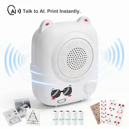 AI Talk to AI. Print Instantly. Mini Printer
