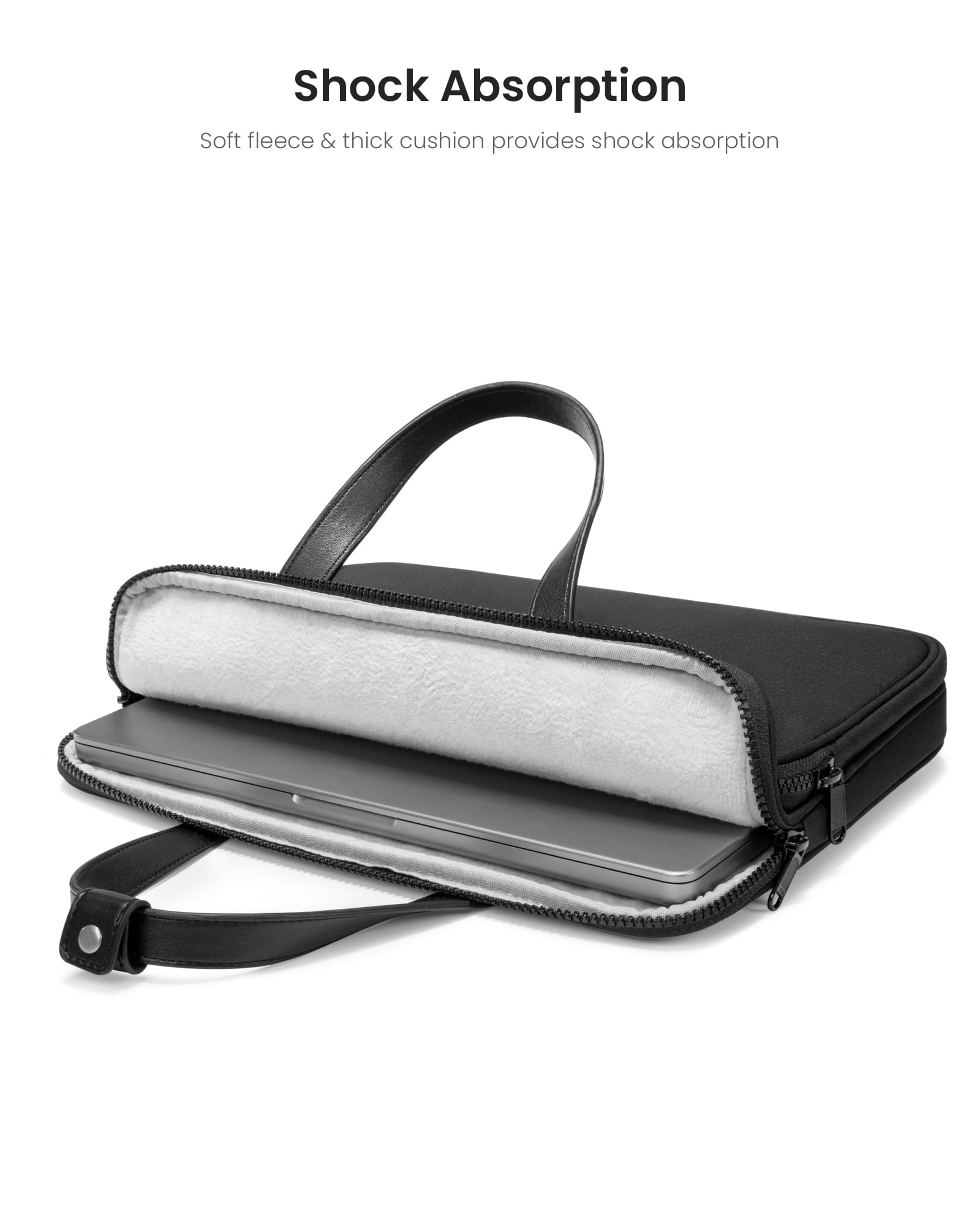 Shock Absorption: Soft fleece & thick cushion provides shock absorption.