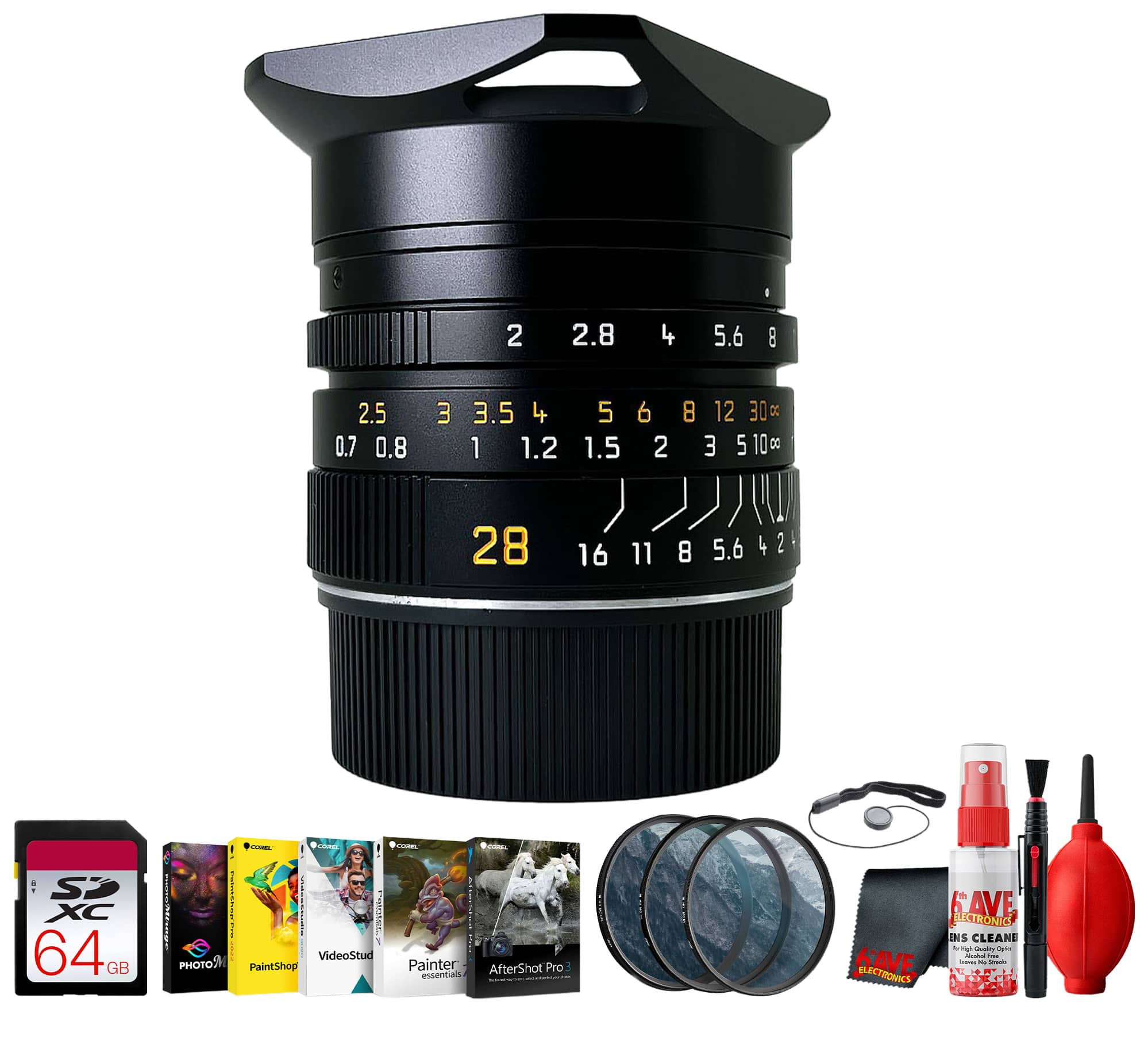 Leica - Summicron-M 28mm f/2 ASPH Lens, Sharp Street Travel Photography + More - Black price history on PriceWatchPro