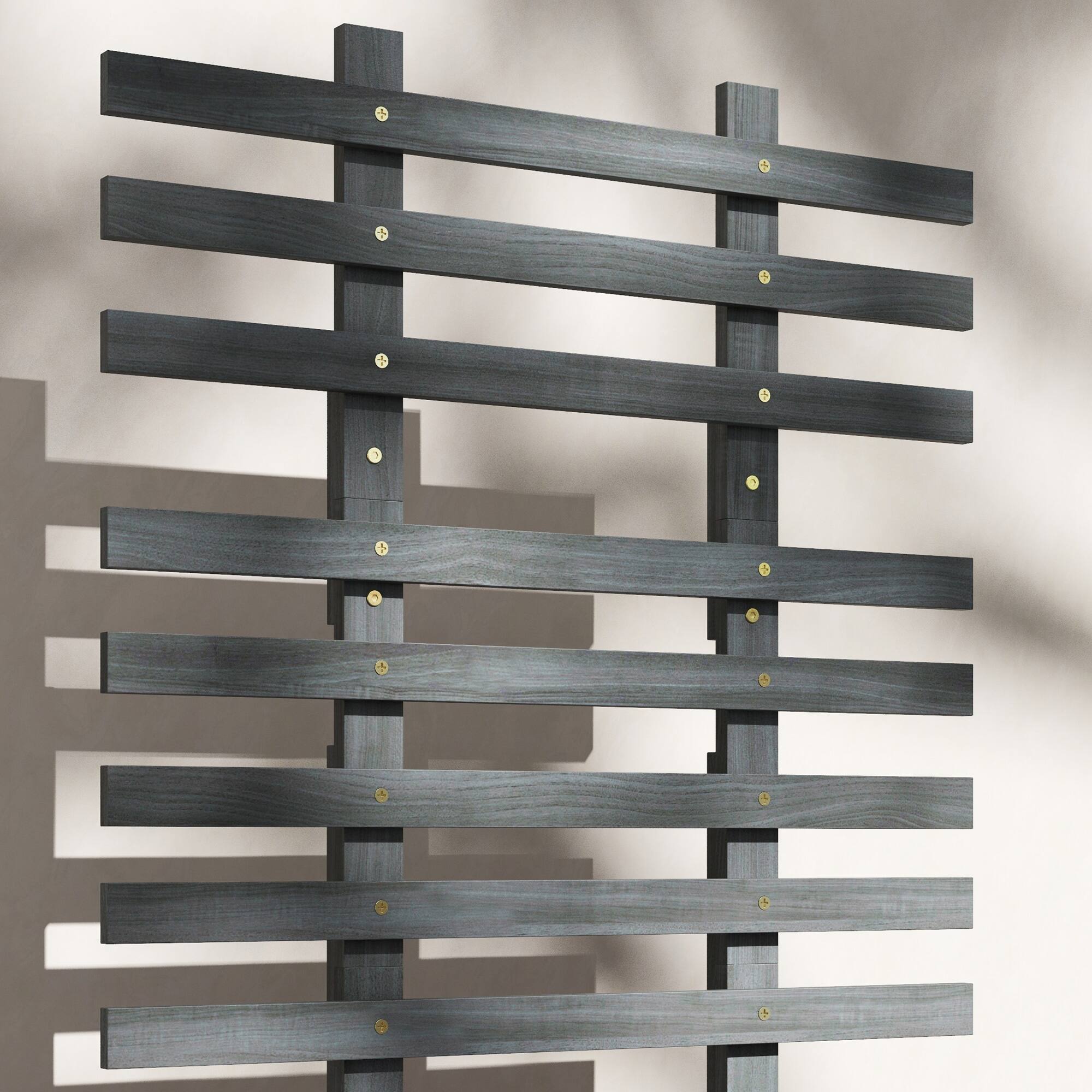 Alt View 4. Outsunny - Outsunny Raised Garden Bed with Trellis, 58" Outdoor Wooden Planter Box with Wheels, Bed Liner - Gray.