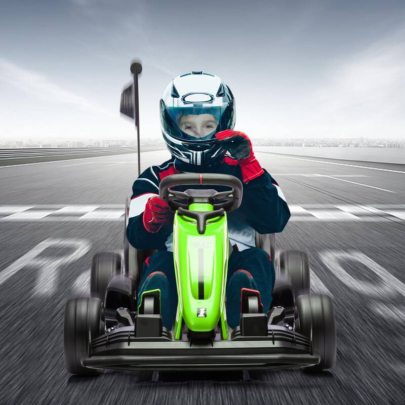 Alt View 5. Acekool - 24V Electric Go Kart for Kids, Electric Drift Kart Outdoor Race Car.