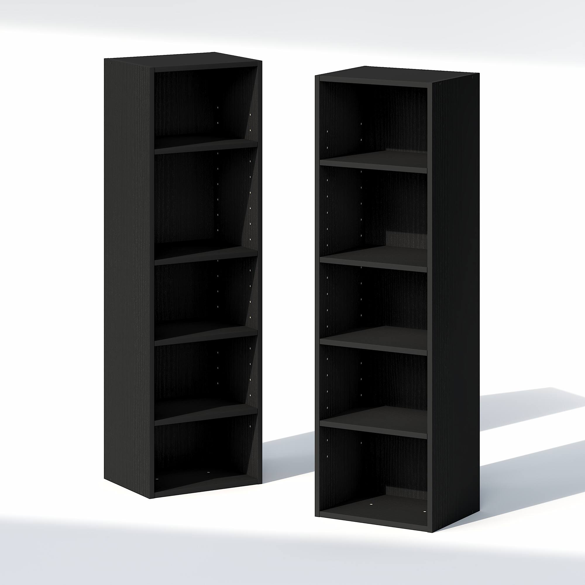 Alt View 7. Furinno - PASIR Closet Organizers and Storage, Adjustable Storage Organizer, Stackable Closet Storage, 12-In, for Closet, Bedroom - Blackwood.