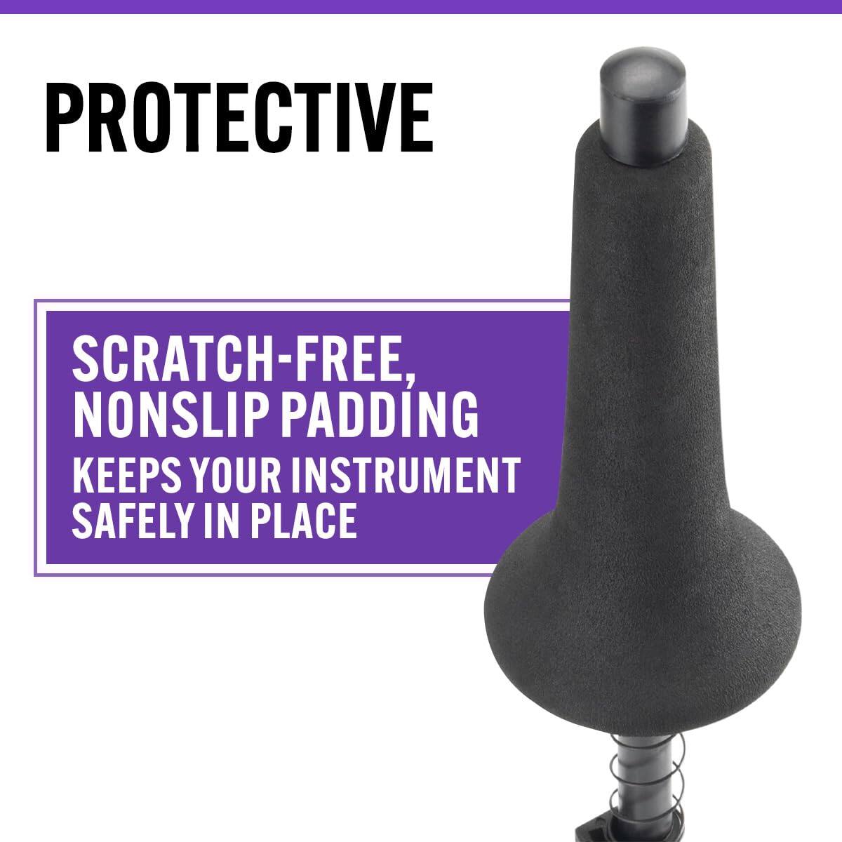 PROTECTIVE

SCRATCH-FREE, NONSLIP PADDING KEEPS YOUR INSTRUMENT SAFELY IN PLACE