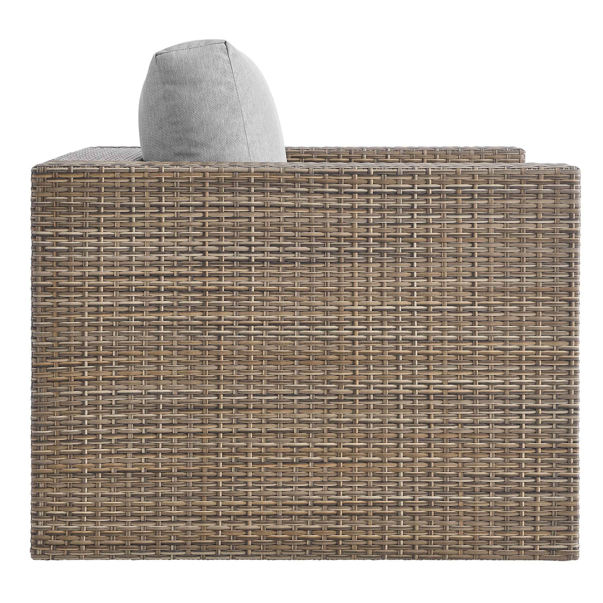 Back. Modway - Convene 3-Piece Outdoor Patio Furniture Set - Cappuccino Gray.