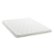 Front. Lucid Comfort Collection - 3" Twin XL Gel Memory Foam Topper with Cover - White.