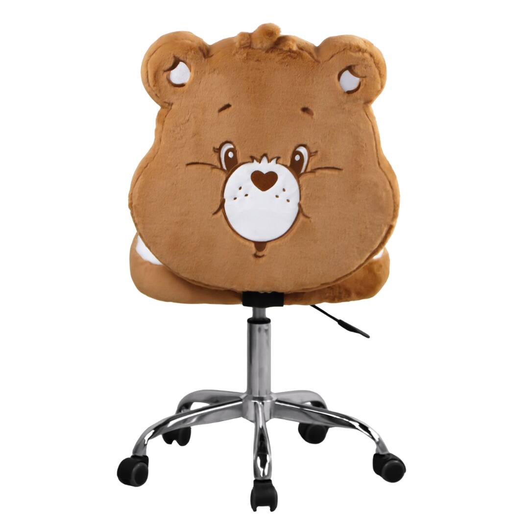 Back. Impressions Vanity Co. - Care Bears™ Tenderheart Bear Swivel Vanity Chair - Brown.