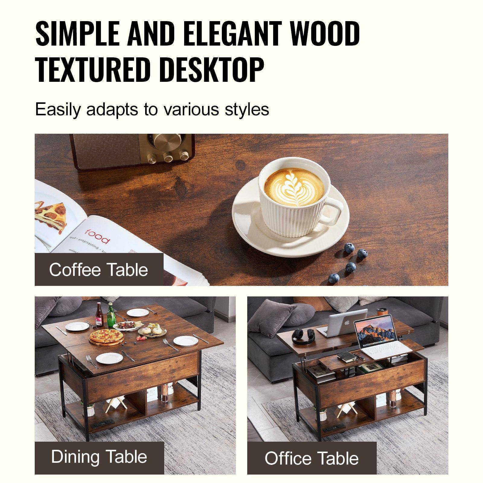 SIMPLE AND ELEGANT WOOD TEXTURED DESKTOP

Easily adapts to various styles

Coffee Table

Dining Table

Office Table