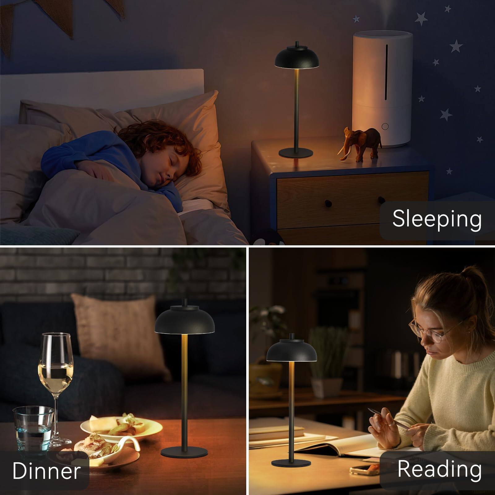 Sleeping  
Dinner  
Reading