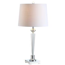 Jonathan Y - Foster 28.25" Crystal LED Table Lamp, /Chrome - Clear