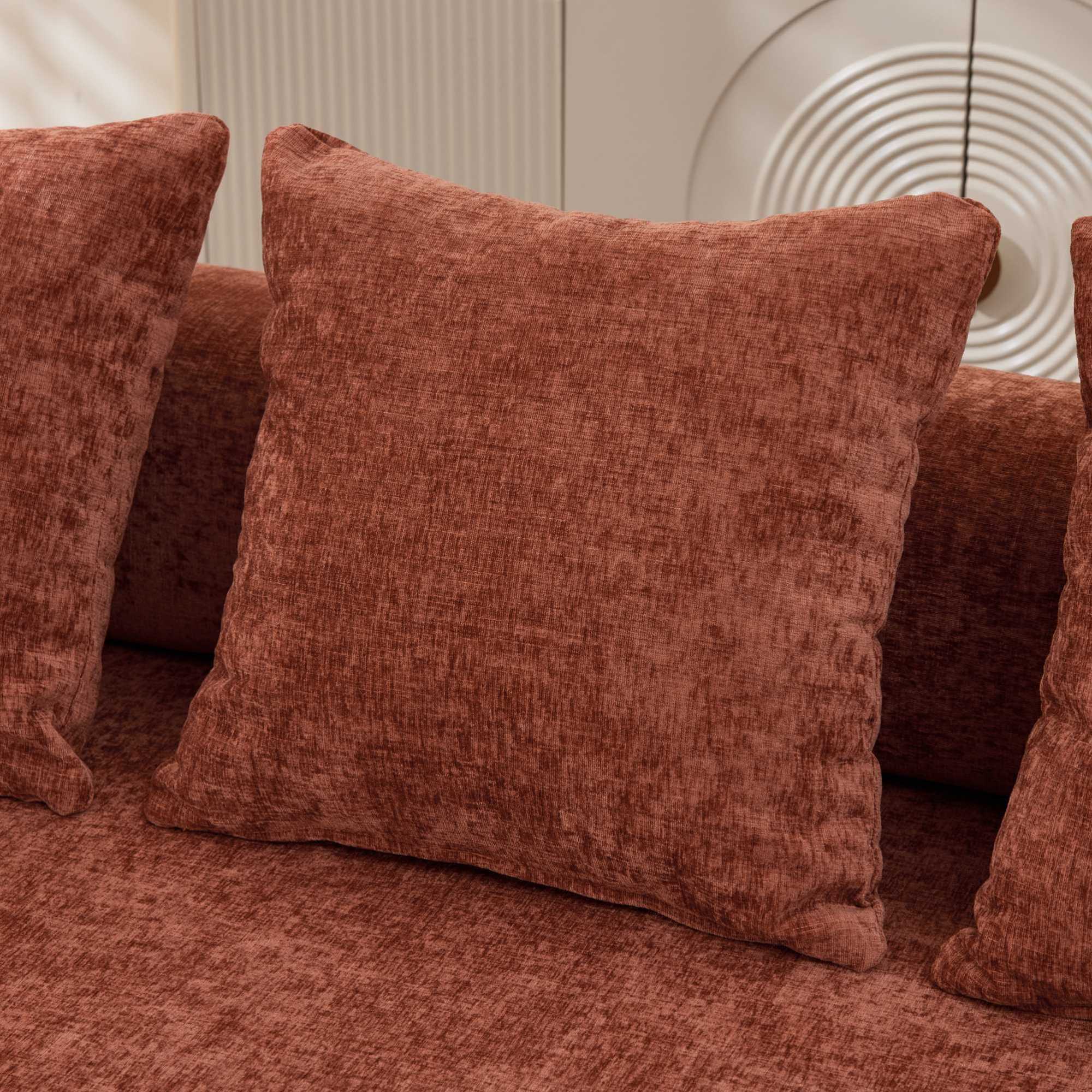 Angle. GOODSILO - Convertible Folding Floor Sofa Bed with Armrests for Living Room, Bedroom, and Studio Lounging - Orange.