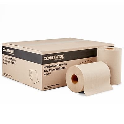 Coastwide Professional - Coastwide Professional™ Recycled Hardwound Paper Towels, 1-Ply, 350 ft./Roll, 12 Rolls/Carton (CW21814) - Natural Kraft price history on PriceWatchPro