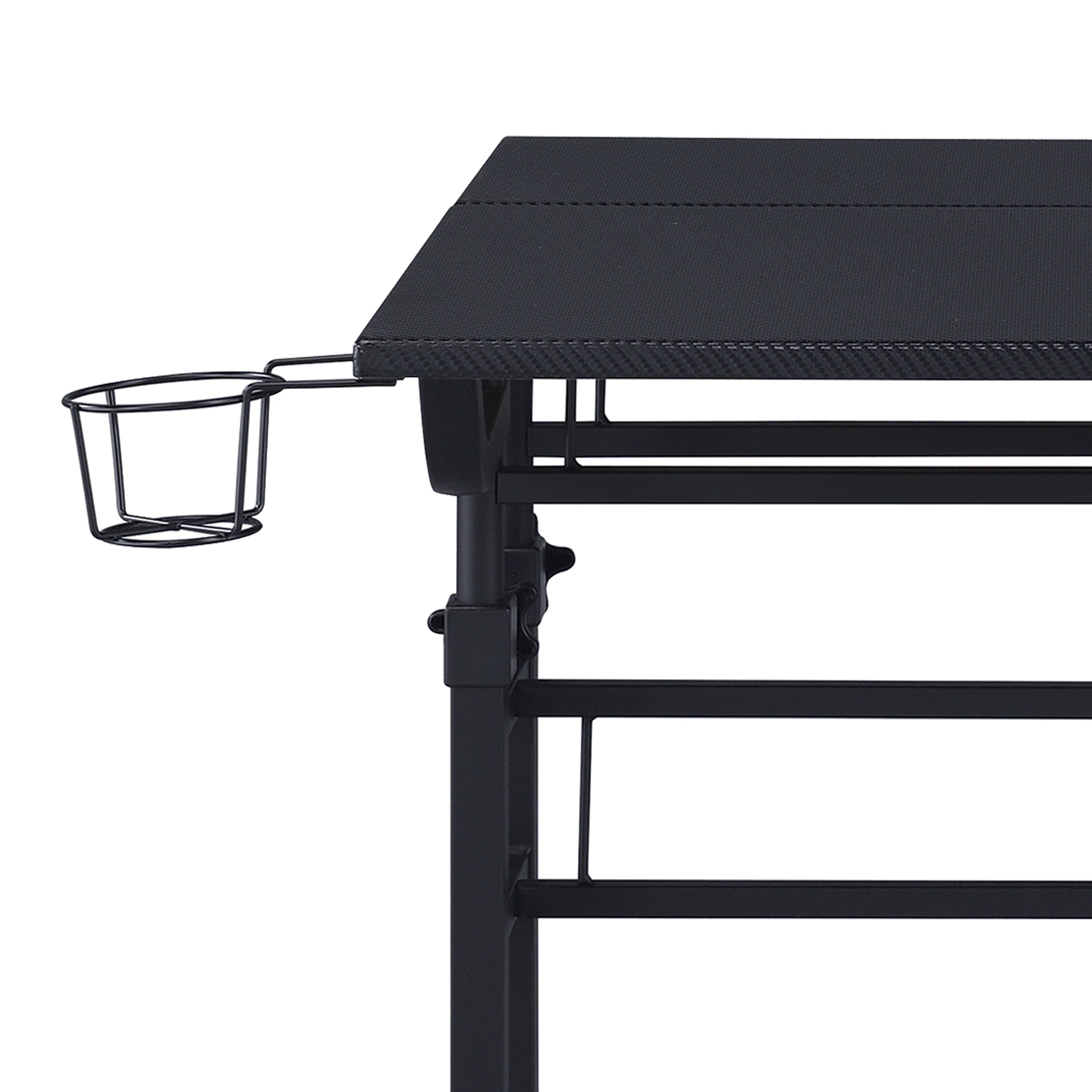 Alt View 8. Techni Sport - Techni Sport Galaxy Adjustable Gaming Desk, Black - Black.