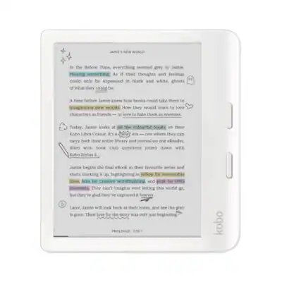 Kobo Libra Colour eReader (White) with Bundle 2024 Clear Case Kobo Libra Colour eReader (White) with Bundle 2024 Clear Case