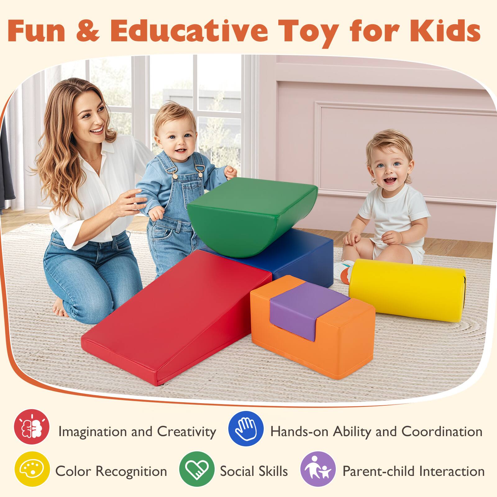 Fun & Educative Toy for Kids

- Imagination and Creativity
- Hands-on Ability and Coordination
- Color Recognition
- Social Skills
- Parent-child Interaction
