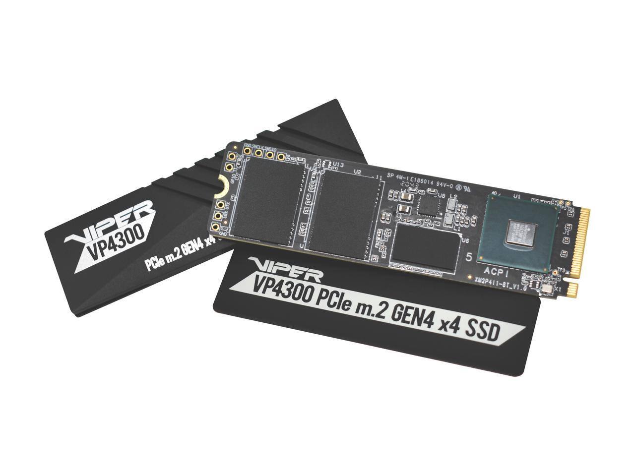 Patriot Viper VP4300 2TB M.2 Gen4 NVMe SSD – DRAM, Heatsink
