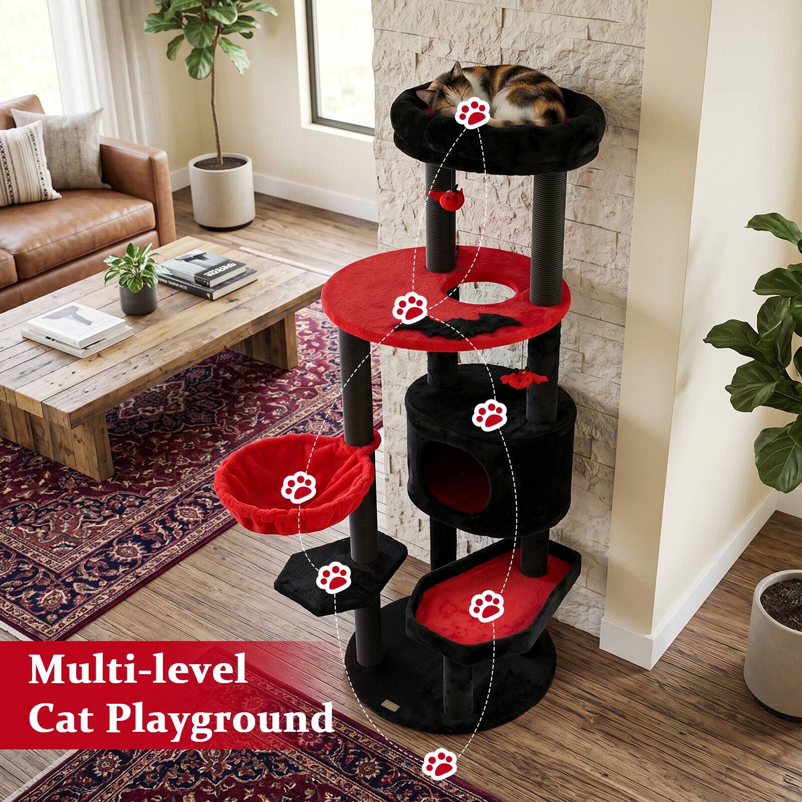 Multi-level Cat Playground