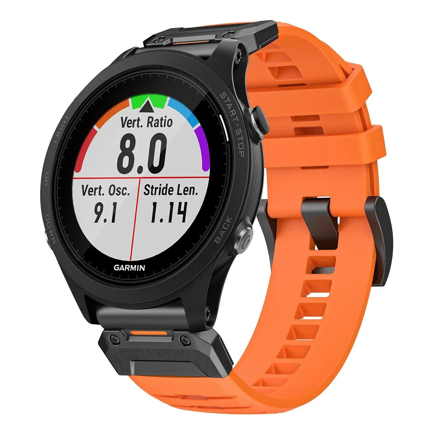 StrapsCo - Elite FKM Strap QuickFit 22 Watch Band For Garmin Forerunner 935 - Blaze price history on PriceWatchPro