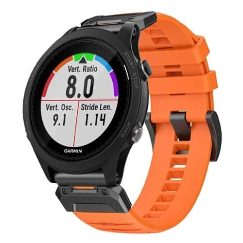 StrapsCo - Elite FKM Strap QuickFit 22 Watch Band For Garmin Forerunner 935 - Blaze