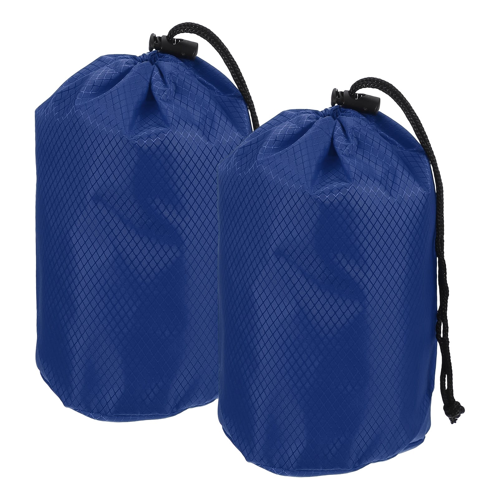 Unique Bargains - Stuff Sack, Portable Waterproof Ultralight Drawstring Dry Bag w/ Toggle, 4x8in, 2pcs for Backpacking/Camping - Sapphire