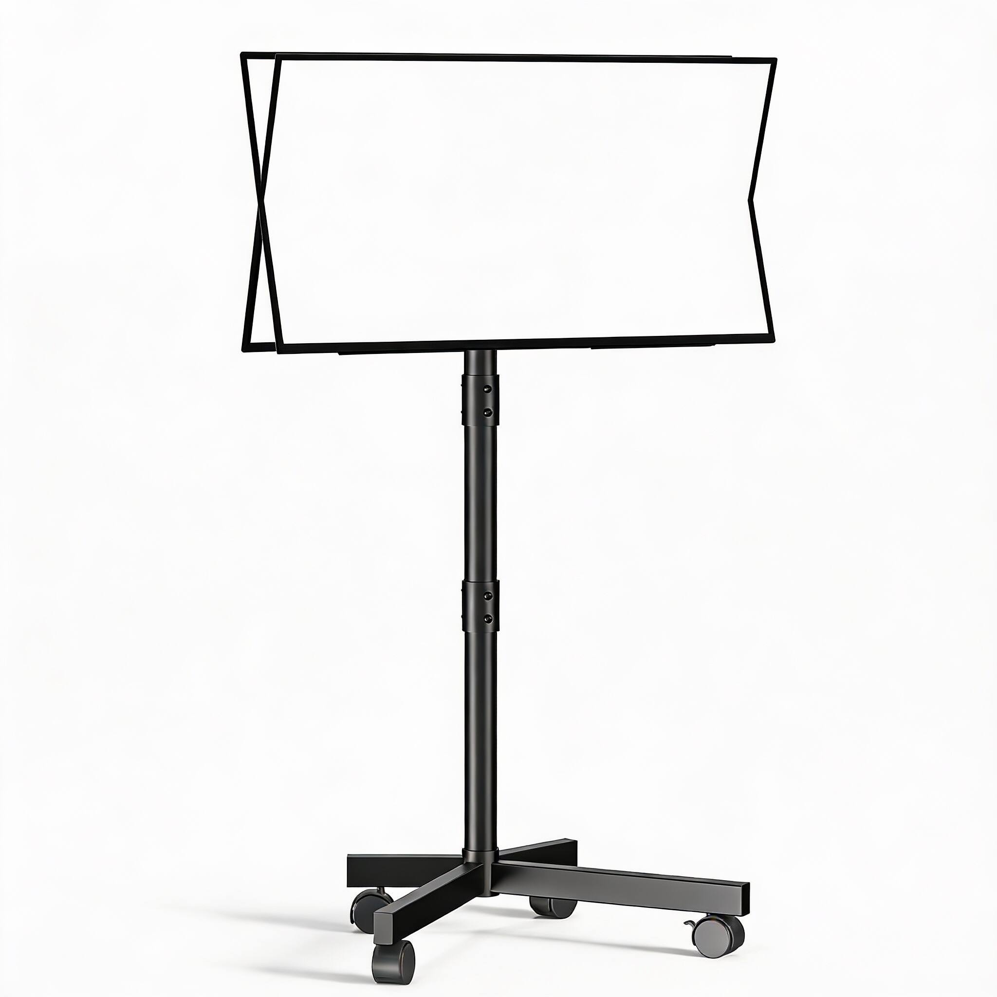 Front. Frangdom - TV Cart 23-60" No Shelf 88 lbs 400x400 VESA Locking Wheels - Black No shelf.