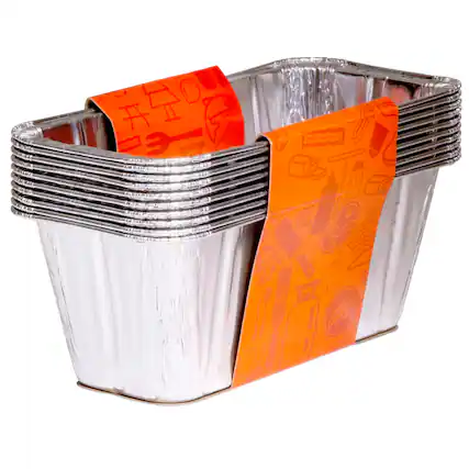 Angle. Blackstone - 10-Pack Aluminum Rear Grease Cup Liners for Rear Grease Disposal Model Griddles - Multi.