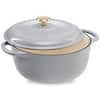Front. Best Choice Products - Best Choice Products 7.5 Quart Enamel Cast-Iron Dutch Oven, Heavy-Duty Cookware w/ Dual Handles, Lid - French Gray - French Gray.