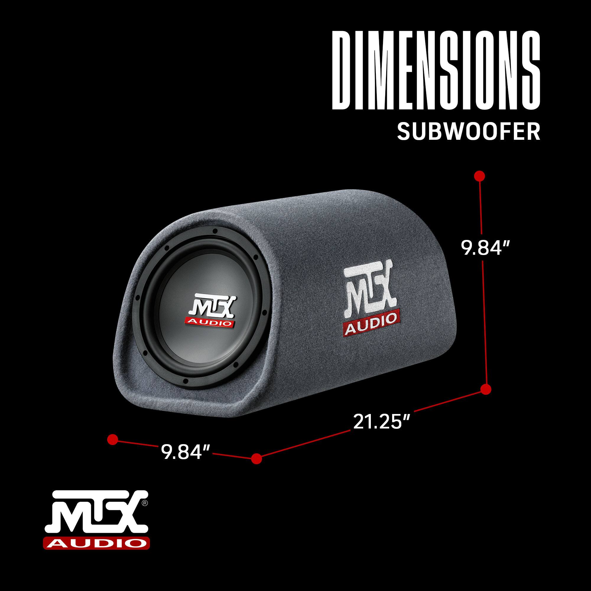 DIMENSIONS  
SUBWOOFER  
9.84" x 9.84" x 21.25"  
MTX AUDIO
