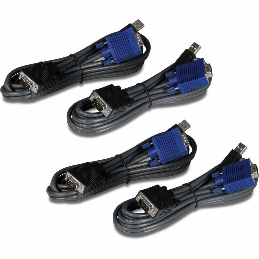 Alt View 4. Trendnet - 4-Port USB KVM Switch Kit - Black.