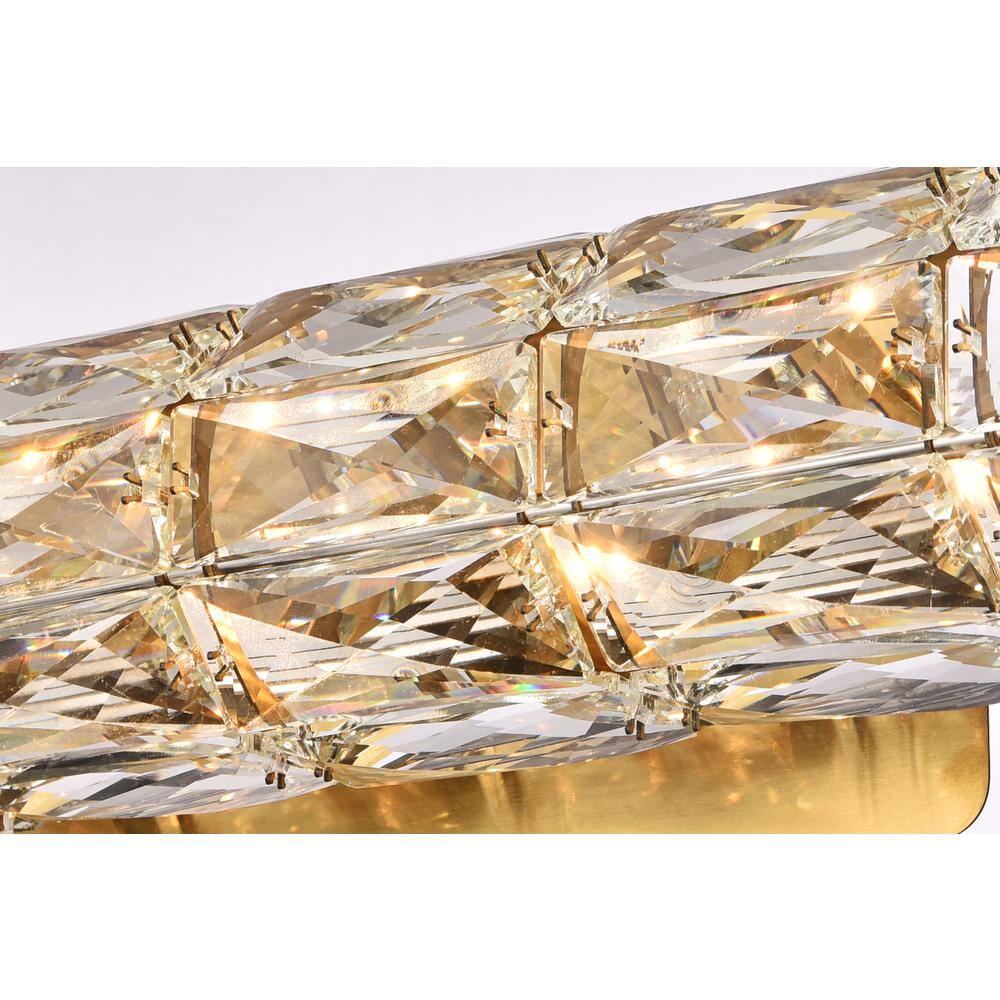Alt View 5. Elegant Lighting - Valetta 12 inch LED linear wall sconce in gold - Gold.