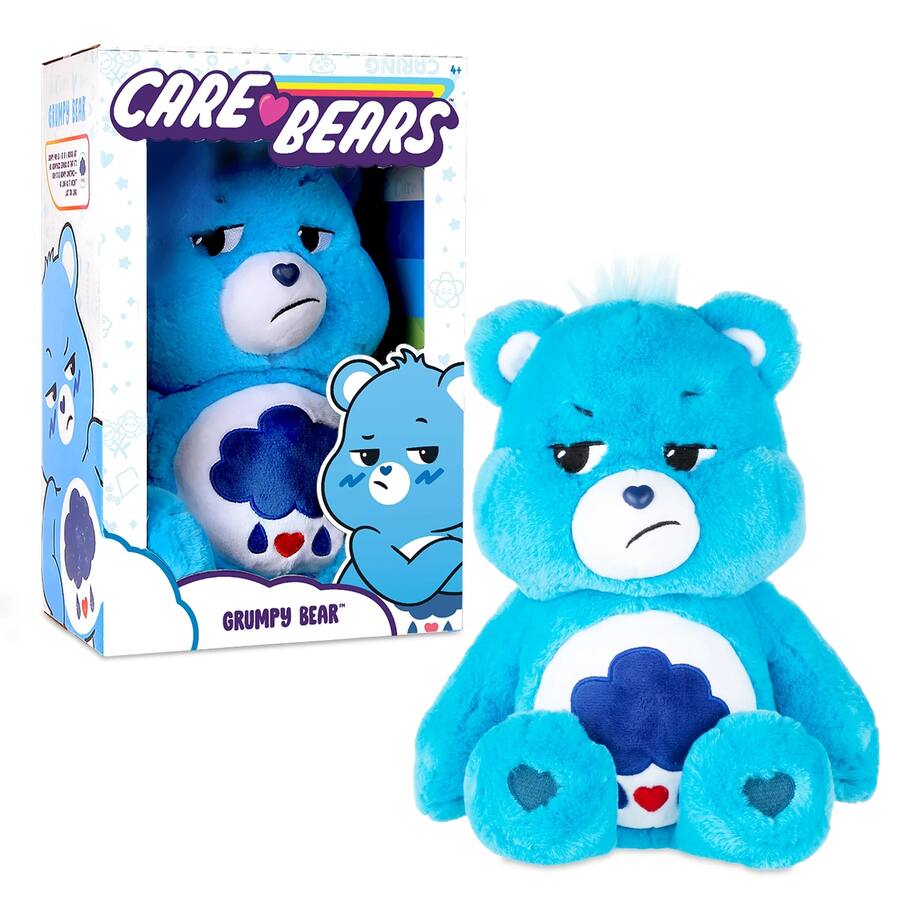 Grumpy Beart Care Bears Grumpy Bear Medium Plush 14 Inch Classic Stuffed Animal Blue ...