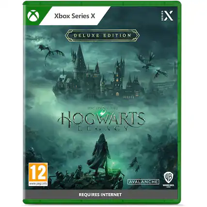Xbox Series X
DELUXE EDITION
PORTKEY GAMES
HOGWARTS LEGACY
12
www.pegi.info
AVALANCHE
WARNER BROS.
REQUIRES INTERNET - T (Teen 13+)