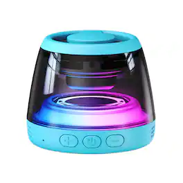 YONWAY - Magnetic Bluetooth Speaker, RGB Mini Portable Cell Phone Stand with Lanyard and RGB Night Light for Home, Outdoors, Pool