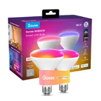 Govee - 1000LM RGBWW Smart BR30 LED Bulb 2 Packs - Front_Zoom